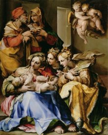 Nosadella - Holy Family with Saints Anne, Catherine of Alexandria, and Mary Magdalene