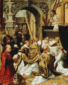 Adriaen Ysenbrandt - The Mass of Saint Gregory the Great