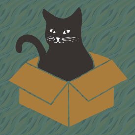 BG.Studio - Cat in a Box - Blue-Green