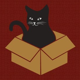BG.Studio - Cat in a Box - Red