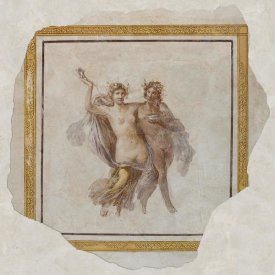 Unknown 1st Century Roman Artisan - Fresco Panel Depicting Dionysos and Ariadne