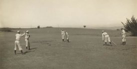 A.G. Spalding Baseball Collection - Six Boys With A Ball And Three Bats, Playing Three Old Cat