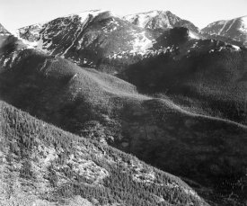 Ansel Adams - Hills and mountains, in Rocky Mountain National Park, Colorado,  ca. 1941-1942
