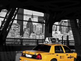 Michel Setboun - Taxi on the Queensboro Bridge, NYC
