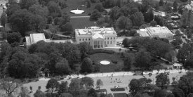 Carol Highsmith - Aerial view of the White House, Washington, D.C. - Black and White Variant