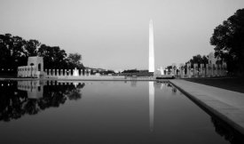 Carol Highsmith - Reflecting pool on the National Mall with the Washington Monument reflected, Washington, D.C. - Black and White Variant