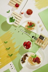 Dina Belenko - Suprematic Meal: Pasta With Tomato Sauce And Mushrooms