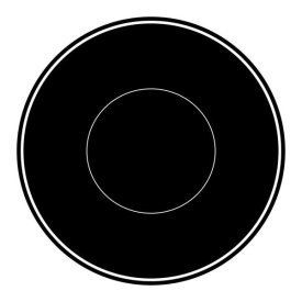 BG.Studio - Mealtime: Black on White - Plate