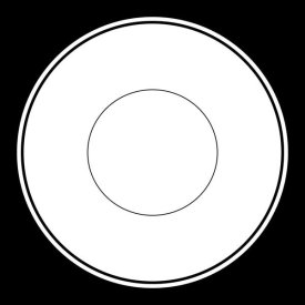 BG.Studio - Mealtime: White on Black - Plate