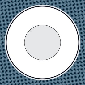 BG.Studio - Mealtime: White on Blue with Dots - Plate