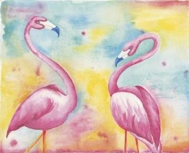 Elyse DeNeige - Bright Flamingos II