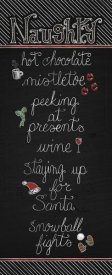 Elyse DeNeige - Christmas Chalkboard Naughty