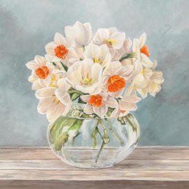 Remy Dellal - Fleurs et Vases Aquamarine II