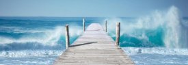 Pangea Images - Ocean Waves on a Jetty