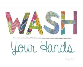 Courtney Prahl - Wash Your Hands Blue Words