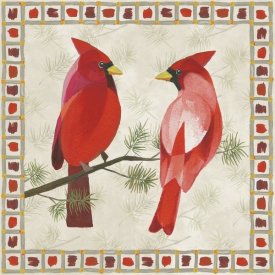 Danhui Nai - Festive Birds Two Cardinals