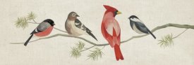 Danhui Nai - Festive Birds Panel I Linen
