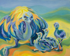 Tummy Rubb Studio - Ostriches