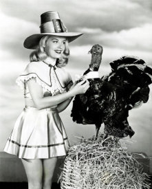 Hollywood Photo Archive - Doris Day with a Thanksgiving Turkey