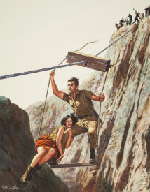 Mort Kunstler - Sgt. Gregory's Escape from Red Chinese Captivity