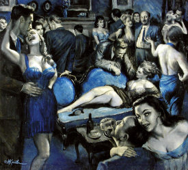Mort Kunstler - Casablanca's Impatient Women