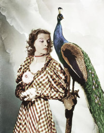 Hollywood Photo Archive - Katherine Hepburn with Peacock