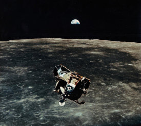 NASA Archive Photo - Apollo 11 Eagle in Lunar Orbit