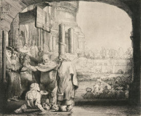 Rembrandt van Rijn - Peter and John Healing the Cripple at the Gate of the Temple, 1659