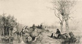 Jacques Barthelemy Appian - Bords de Ruisscau a Rossillon, 1867