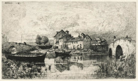 Jacques Barthelemy Appian - Before the Rain, Villeneuve 1869