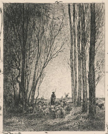 Charles Francois Daubigny - La Rentree du Troupeau, 1862