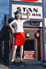 John Margolies - Stan The Tire Man statue, Broadway, Mount Vernon, Illinois