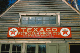 John Margolies - Texaco Gasoline sign, Route 1, Wiscasset, Maine