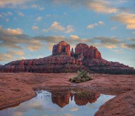 Tim Fitzharris - Cathedral Rock reflected in pool, Coconino National Forest, near Sedona, Arizona