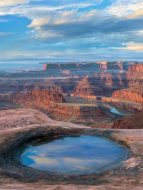 Tim Fitzharris - Pool at Dead Horse Point overlooking the Colorado River, Canyonlands National Park, Utah