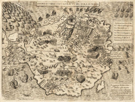 Antoine Lafrery - Malta, 1565, from Geografia tavole moderne di geografia, ca. 1575