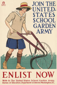 Edward Penfield - WWI Poster - United Stated Garden Army, 1918