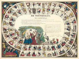 Erve Wijsmuller - The Wizard, Children's Game (De toovenaar, nieuw vermakelijk kinderspel), ca. 1850s