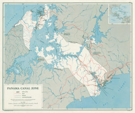 RG 263 CIA Published Maps - Panama Canal Zone, 1948