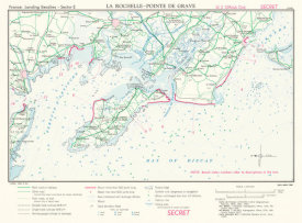 RG 263 CIA Published Maps - France: Landing Beaches - Sector E: La Rochelle-Pointe De Grave