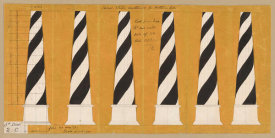 Department of Commerce. Bureau of Lighthouses - Cape Hatteras, North Carolina - Drawing of Spiral Stripes Design for the Lighthouse, 1873