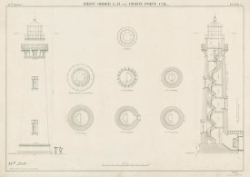 Department of Commerce. Bureau of Lighthouses - Annotated plans for Lighthouse at Pigeon Point, California