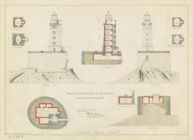 Department of Commerce. Bureau of Lighthouses - Design for Lighthouse at Seal Rock, California, 1883