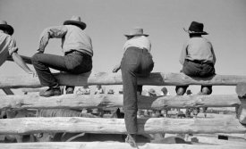 Arthur Rothstein - On a corral fence, Montana, 1939