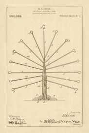 Department of the Interior. Patent Office. - Vintage Patent Illustrations: Artificial Christmas Tree, 1911