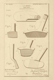 Department of the Interior. Patent Office. - Vintage Patent Illustrations: Golf Club, 1903