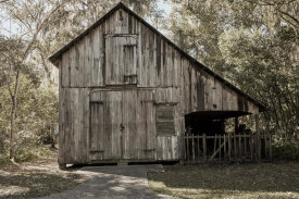 Carol Highsmith - Major William Webb's barn, built in 1876, restored in 1999, and moved to the Walter Jones Historical Park, Florida, 2020