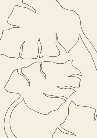 Uppsala Studio - Monstera Outline