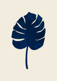 Uppsala Studio - Monstera Marble Blue