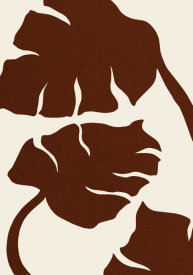 Uppsala Studio - Monstera Canvas Brown
